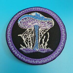 Mushroom embroidered patch Iron on